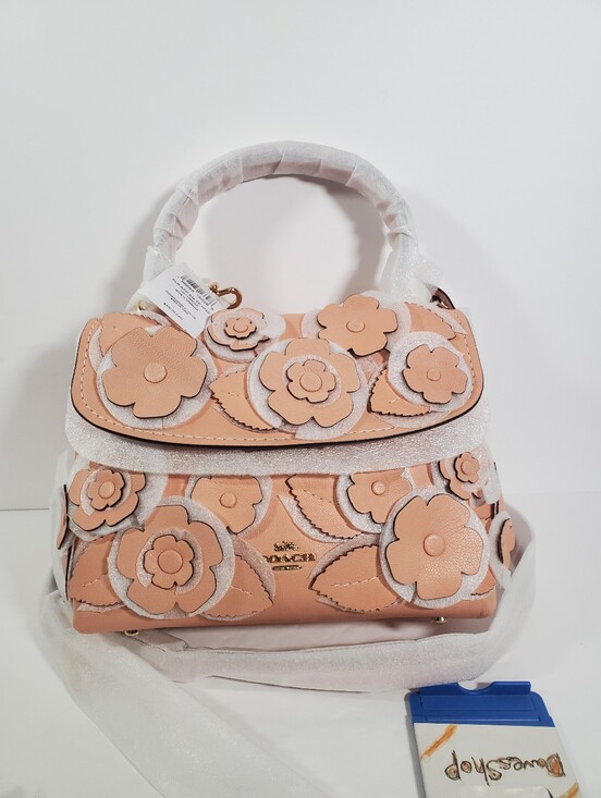 Coach Handbags - NWT！COACH Emory Top Handle Bag With Floral Applique（CDY44）